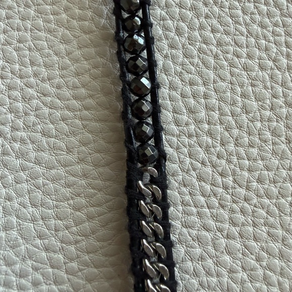 Victoria Emerson Black and Silver Beaded Wrap Bracelet - Picture 7 of 10
